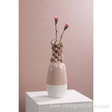 Handmade smooth ceramic vase